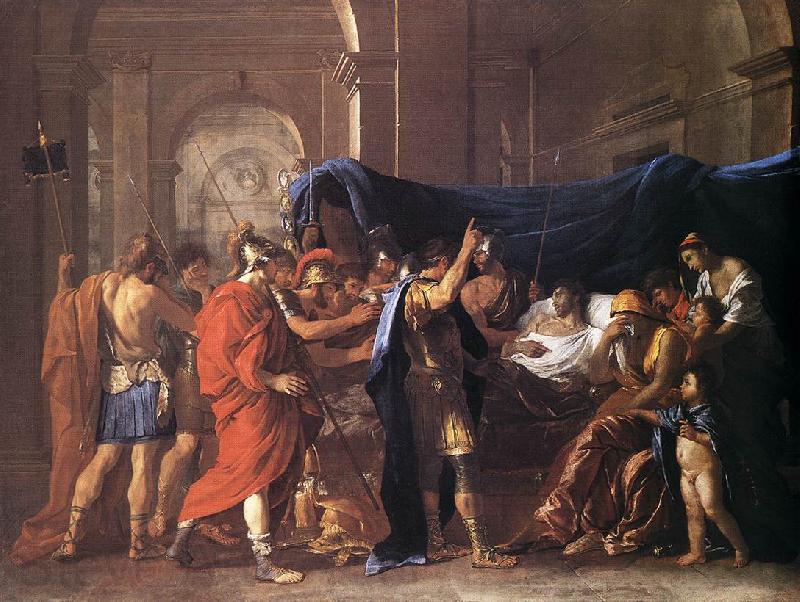 POUSSIN, Nicolas The Death of Germanicus af France oil painting art